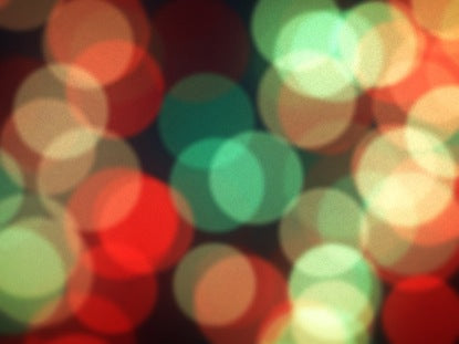 Vintage Bokeh Christmas Tree