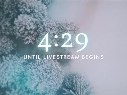 Aerial Snow Livestream Countdown