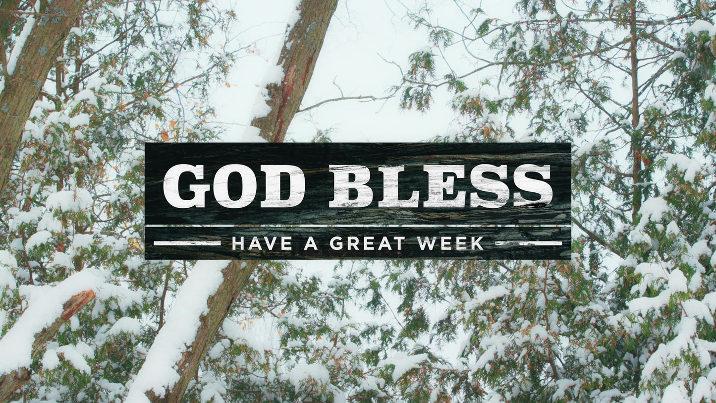 Winter Woods God Bless 02