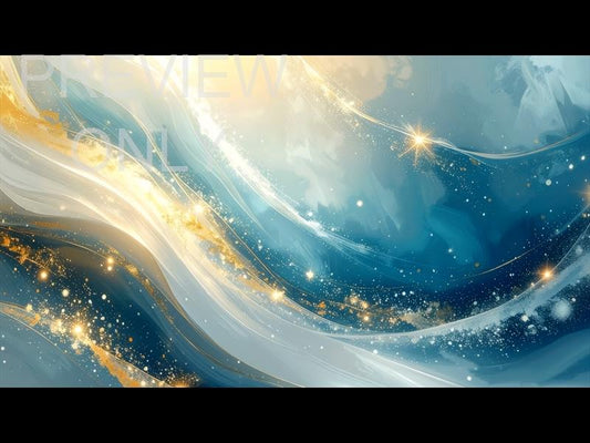 Golden Blue Swirl Still