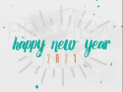 Colorful Confetti Happy New Year 2021