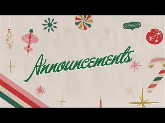 Vintage Christmas Announcements