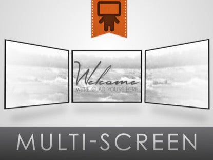 White Washed Welcome Motion Triple Wide