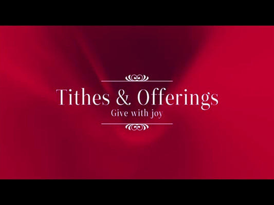 God Is Love Tithes And Offerings