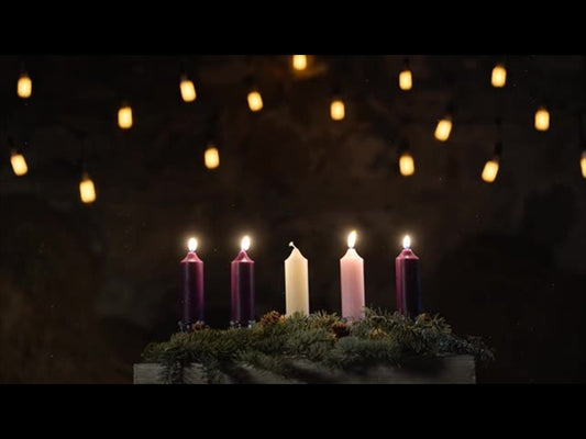 Rustic Christmas Advent Candles Week 4