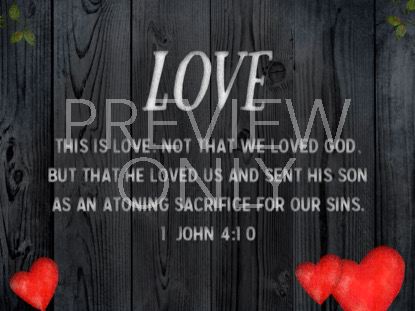 Wooden Valentine First John Still