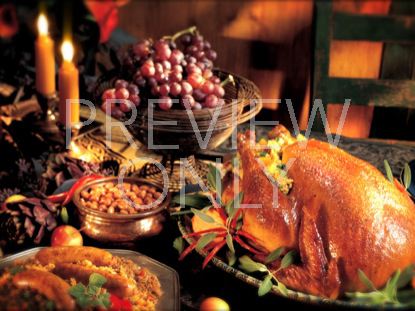 Thanksgiving Dinner Rustic