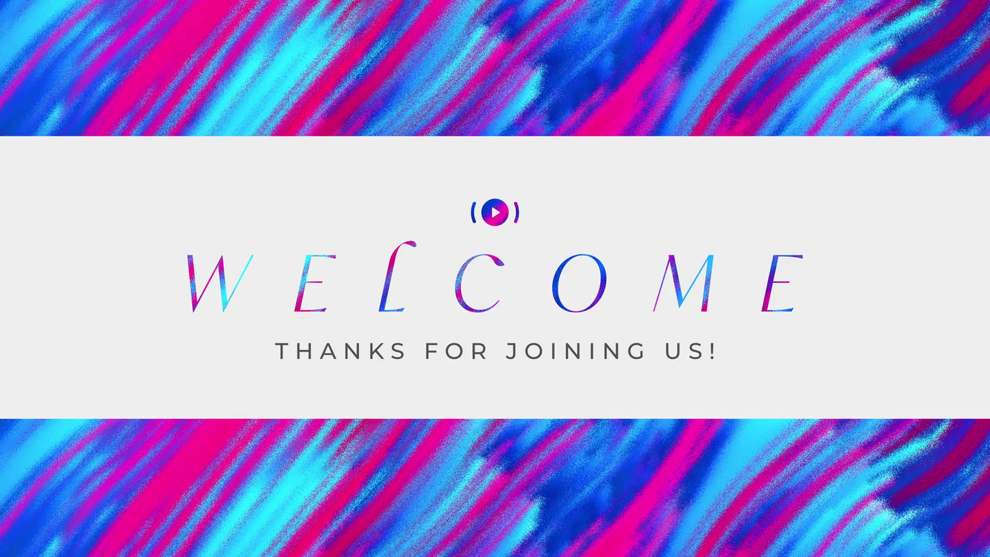 Colorful Easter Welcome Stream Still