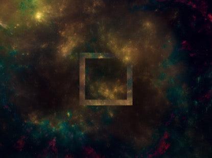 Space Twister Oil Slick Square