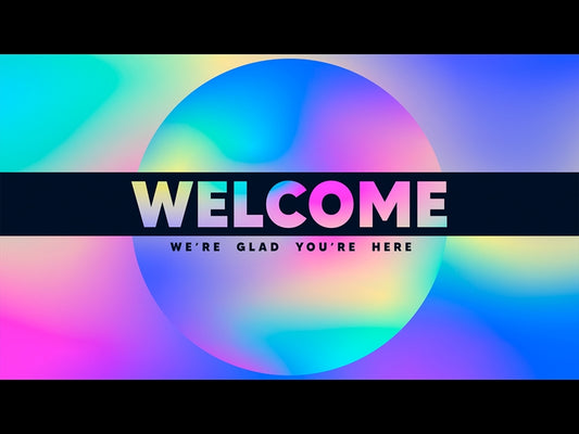 Spring Gradient Welcome