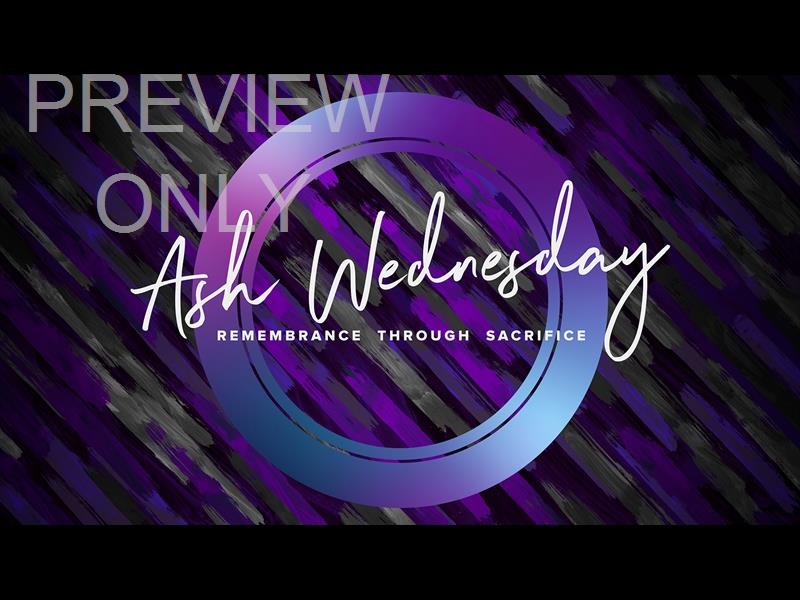 Lent Color Brush Ash Wednesday Still