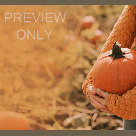 Fall Announcements Pumpkin Patch Blank