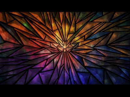 Rays Stained Glass Rainbow