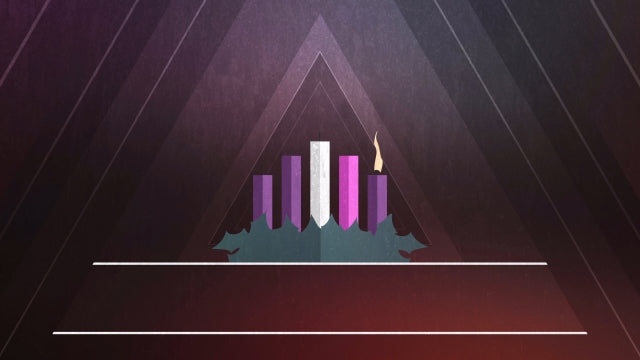Christmas Advent Candles Week 01 Blank