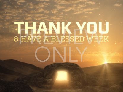 Easter Sunrise Thank You