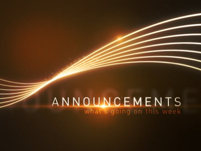 Colorful Lines Announcements