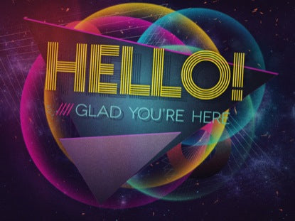 Neon Galaxy Hello
