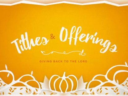 Thanksgiving Cutout Tithes Offerings