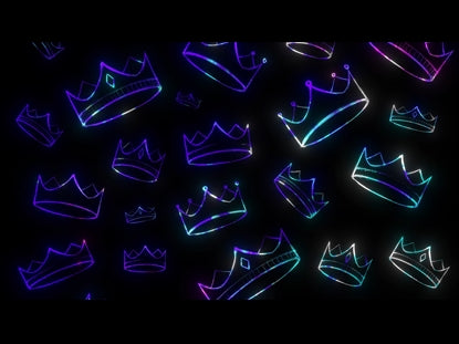 Crowns Neon Glow