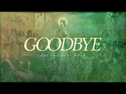 Easter Etching - Palm Sunday Goodbye
