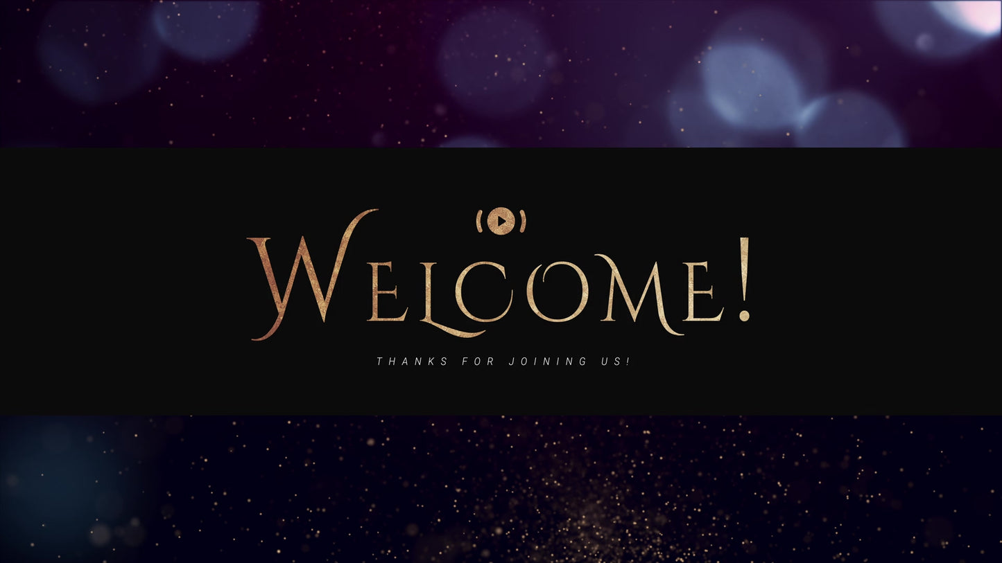 Sparkly Christmas Welcome Stream