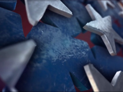 Patriotic 3d Stars And Stripes