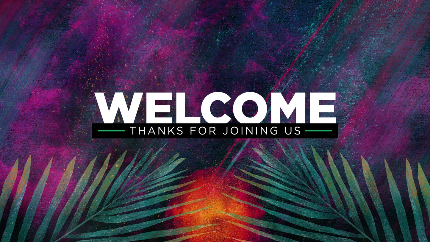 Radiant Paint Palm Sunday Welcome