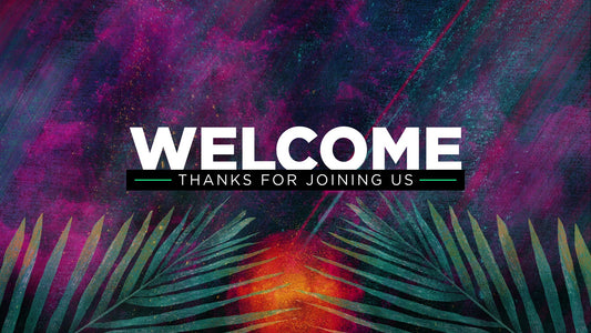 Radiant Paint Palm Sunday Welcome