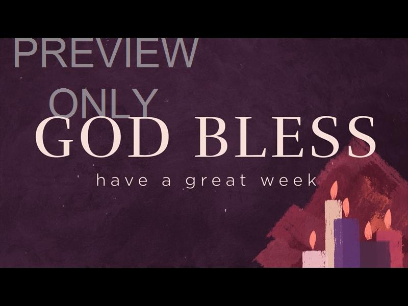 Mosaic Advent Still God Bless