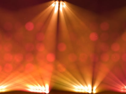 Stage Lights Orange Flashing