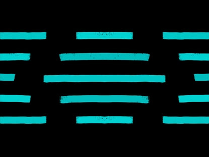 Bright Stripes Horizontal Teal
