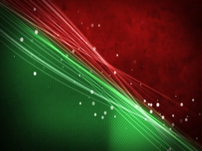 Red And Green Waves