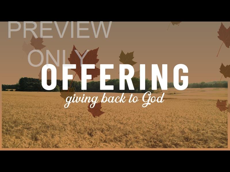 Harvest Offering Still