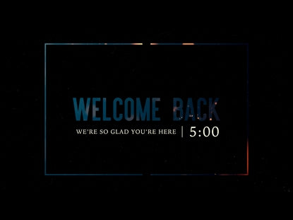 Welcome Back Countdown