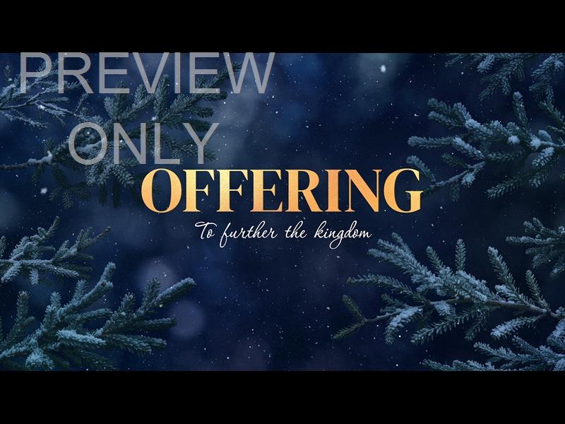 Christmas Wintertide Offering Still