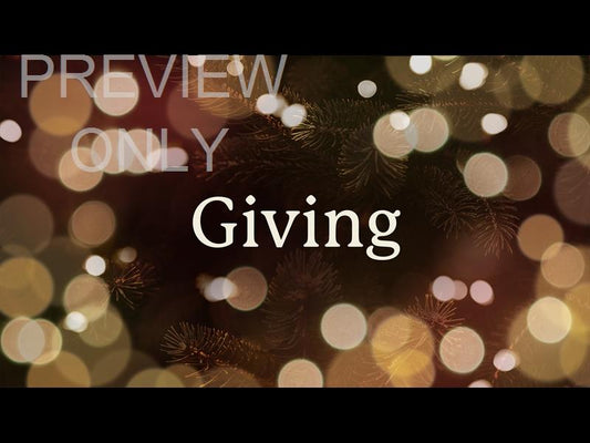 What's Your Focus Giving Still