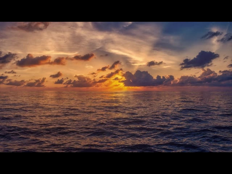 Seascape Epic Sunset Clouds