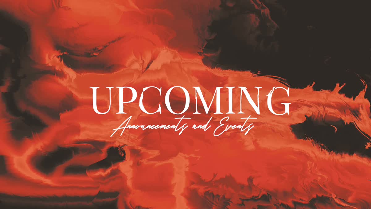 Consuming Fire Upcoming
