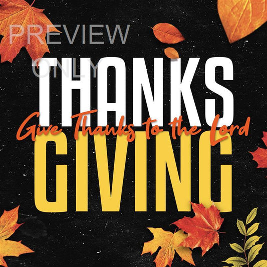 Thanksgiving - Give Thanks To The Lord Social Graphic Main