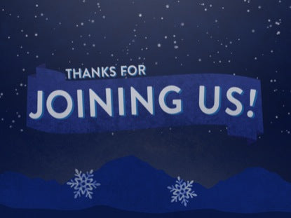 Christmas Illustration Thanks For Joining Us