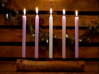 Country Advent Christ Candles