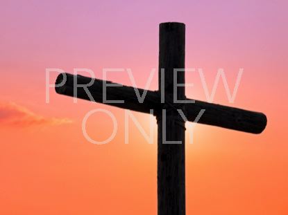 Old Rugged Cross And Sunset