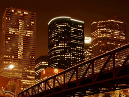 Cross In City Lights