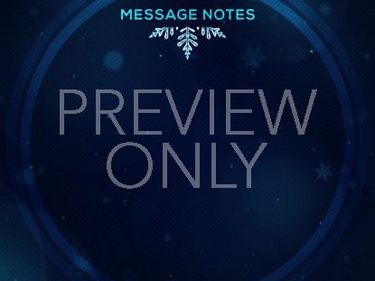 Christmas Glow Snowflakes Message Notes