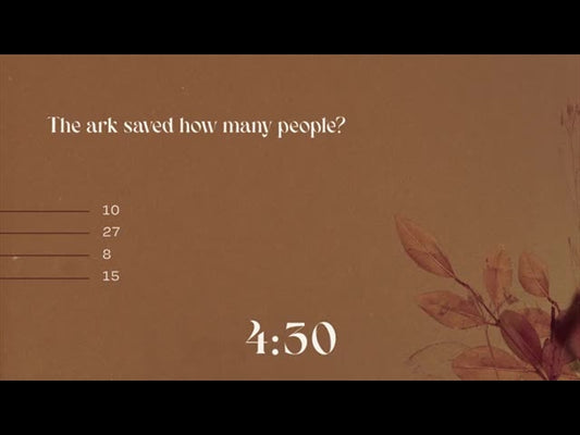 Autumn Nature Trivia Countdown