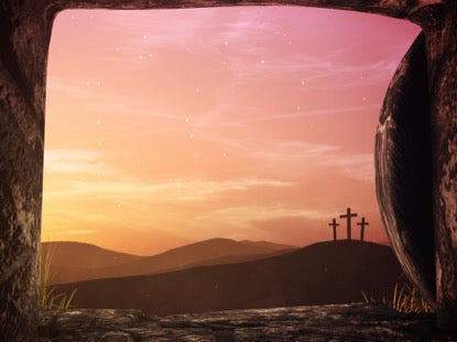 Easter Sunrise Tomb Crosses