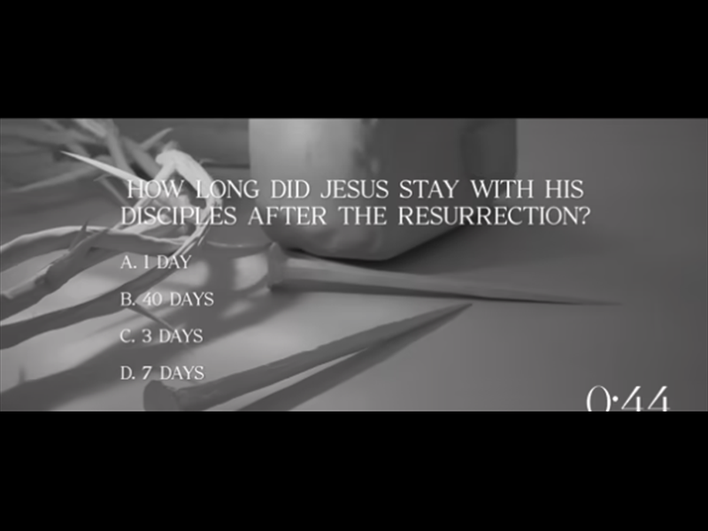 Holy Week Trivia: Easter Countdown