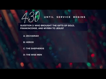 Holiday Bokeh Trivia Countdown