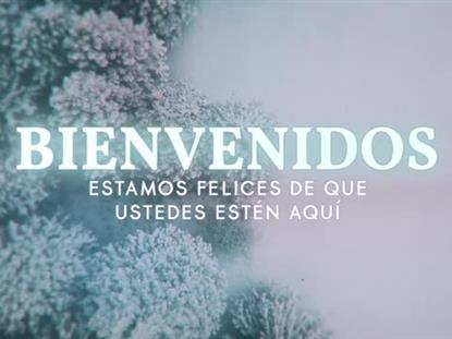 Aerial Snow Welcome - Spanish