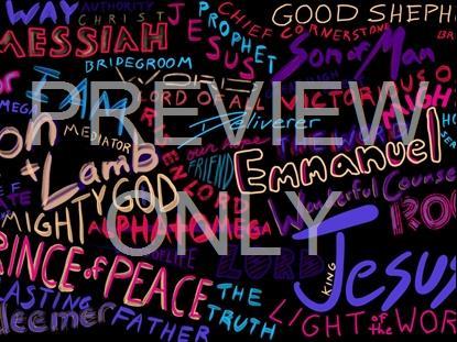 Names Of Jesus Scroll